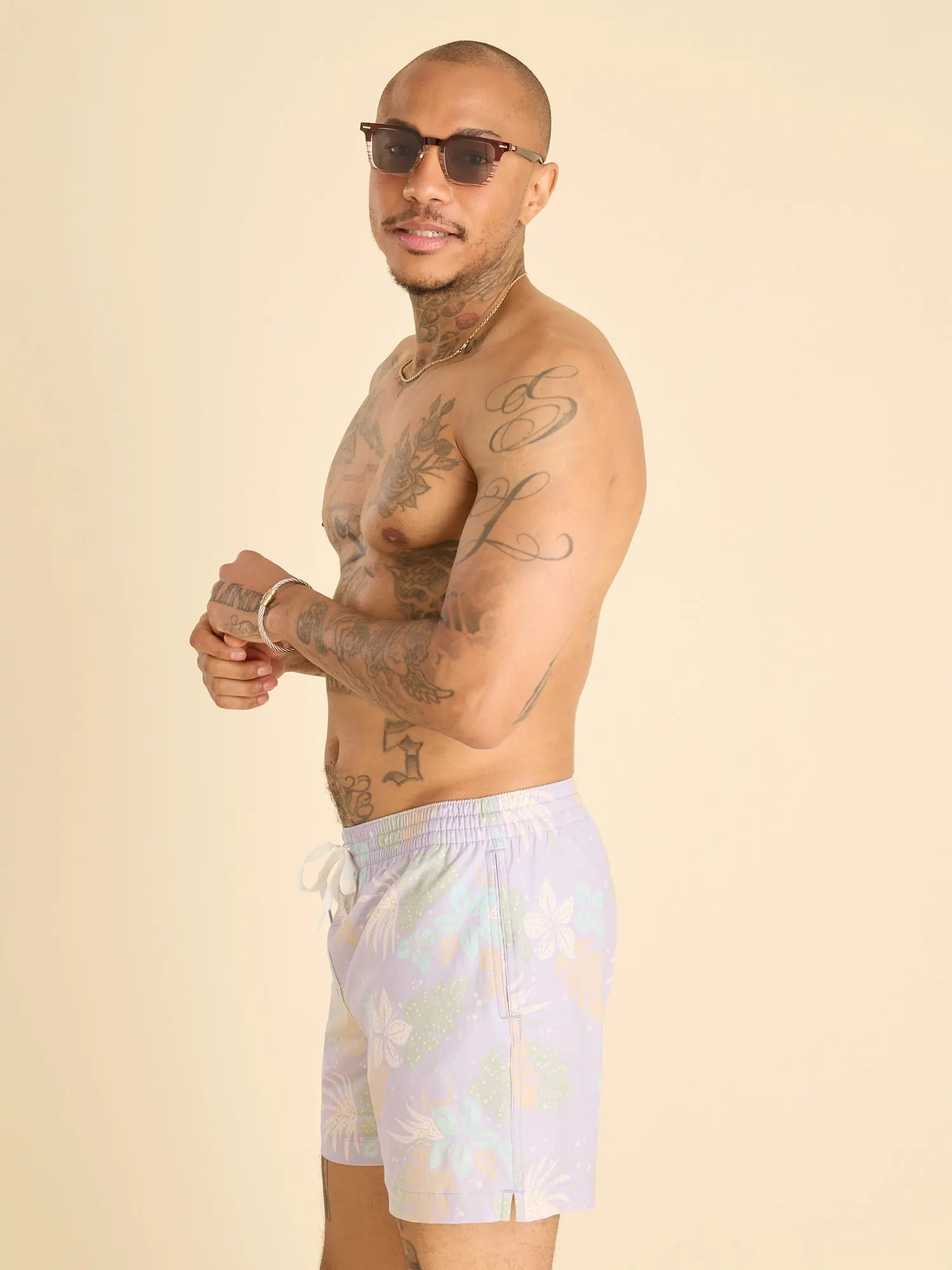 The Cosmic Florals 5.5" (Classic Swim Trunk) - Image 3